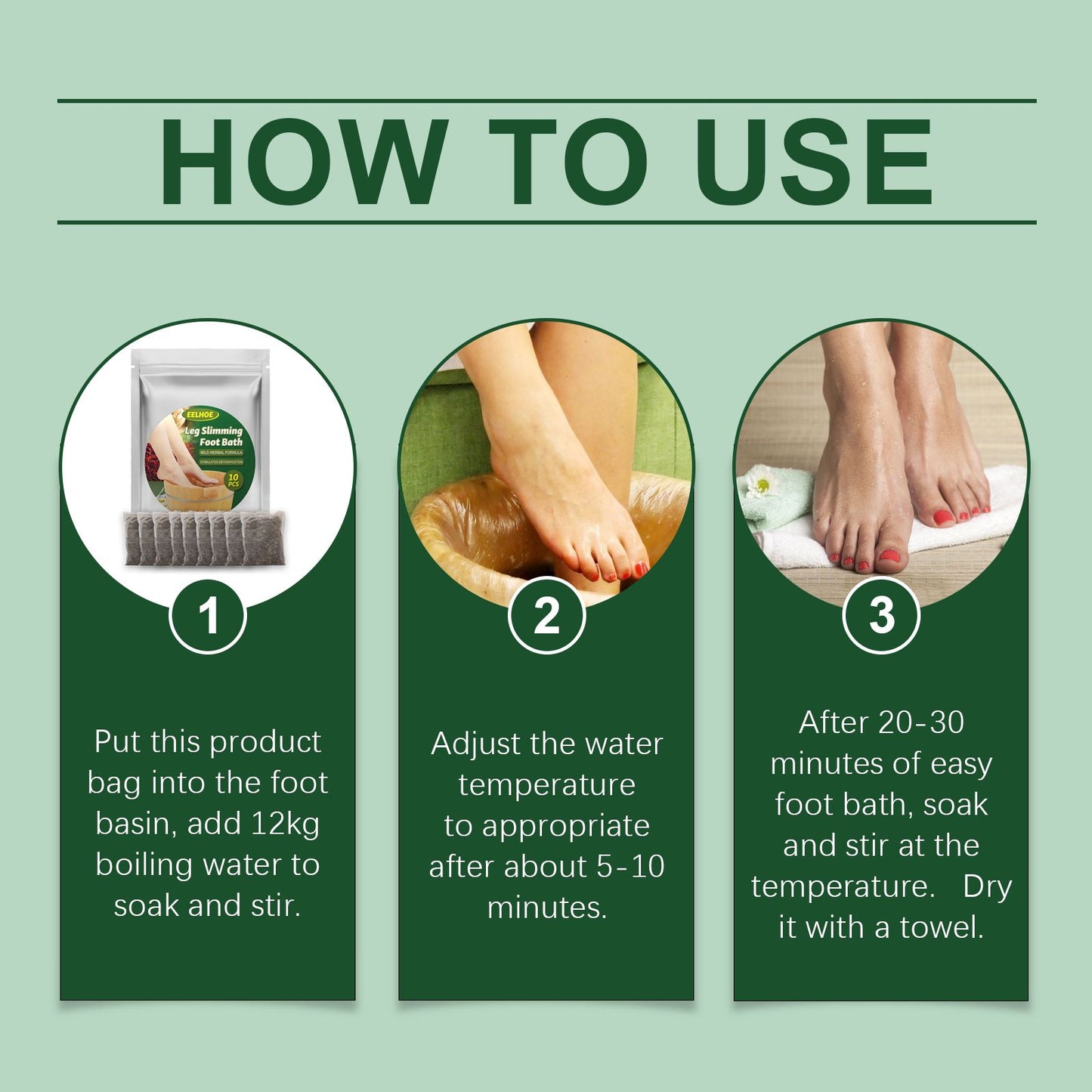 EELHOE Leg Slimming Foot Bath, Foot Care Foot Soak Package Relieves Calf Muscle Tension To Get Wet And Cold
