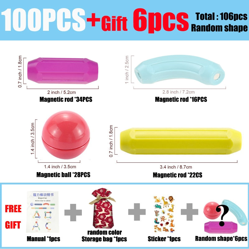 Magnetic Constructor Building Blocks Set