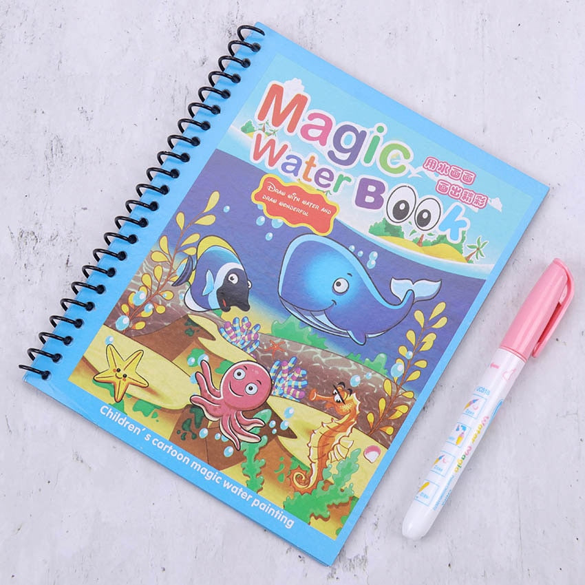 Drawing Set Reusable Magic Water Book