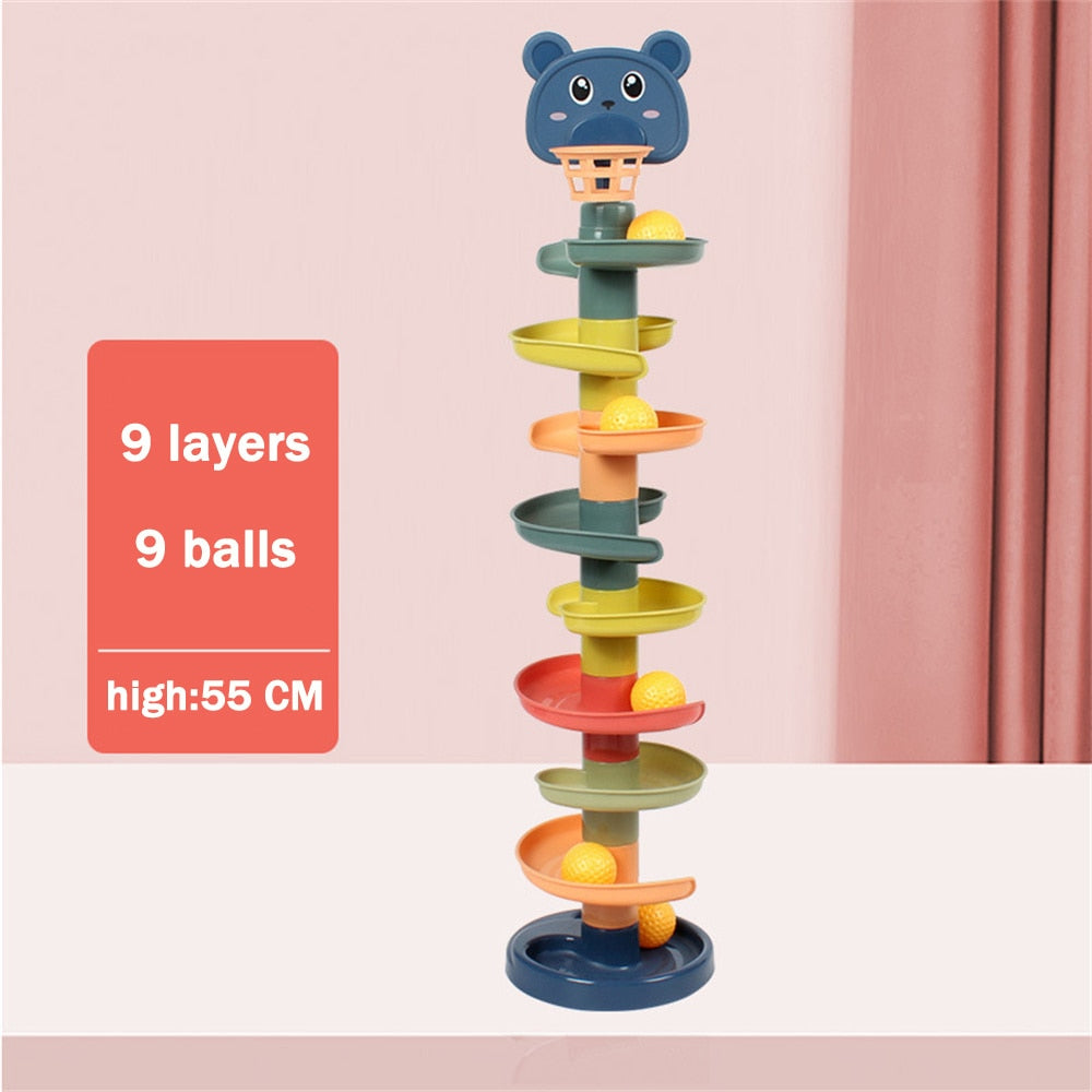 Rolling Ball Pile Tower Early Educational Toy