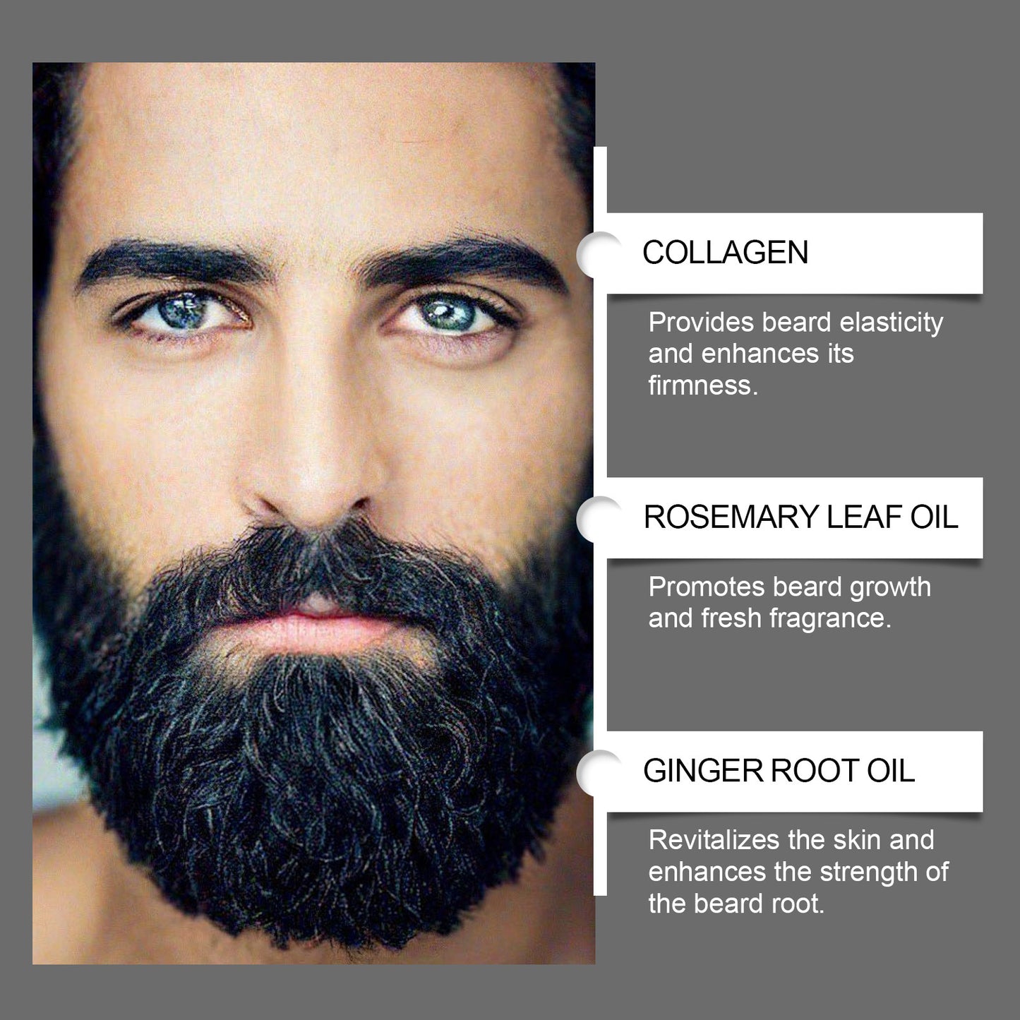 Men's Beard Care Oil Gentle Cleansing Moisturizing Softening Beard Essential Oil