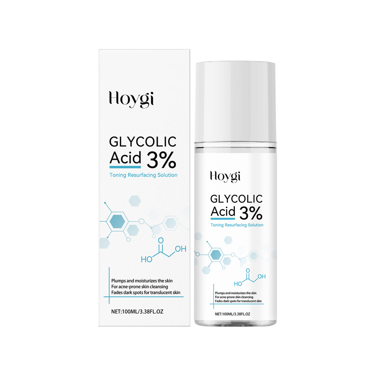 Hoygi Facial Exfoliating Essence Gentle Care Facial Skin Brightening Hydrating Moisturizing Essence