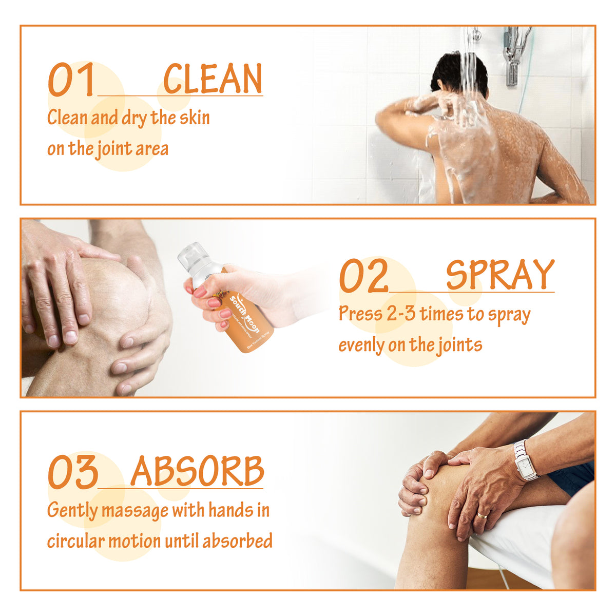 South Moon Beease Arthritis Spray, Relieve Joint Pain Shoulder Cervical Vertebra Lumbar Body Care Spray