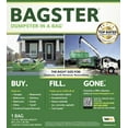 BAGSTER 3CUYD Dumpster in a Bag holds up to 3,300 lb, Green