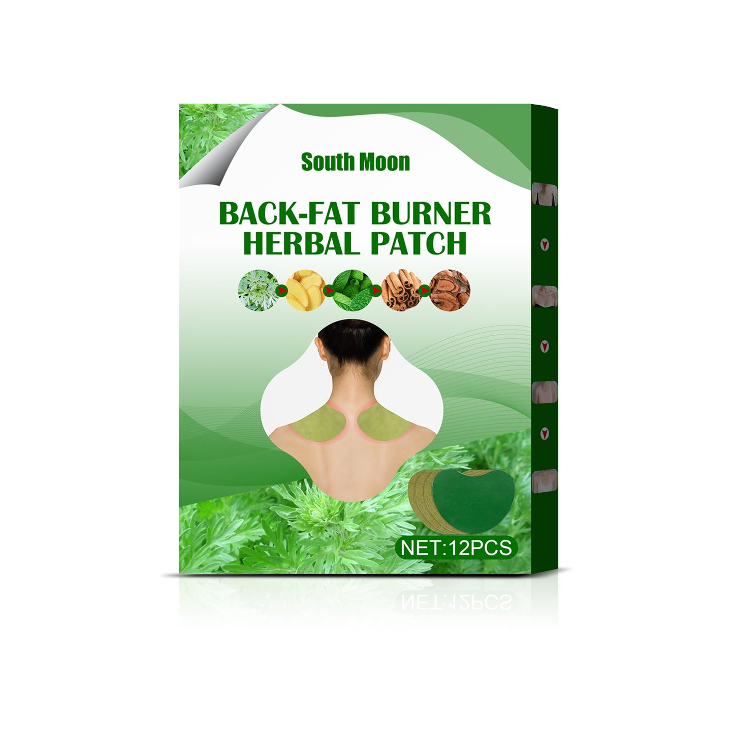 South Moon Moxa Joint Shoulder Patch Shoulder Warming Moxibustion Patch Cervical Pain Relief Patch Health Care Patch