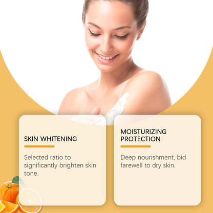Orange Body Moisturizing Whitening Fragrance Gift Set Gentle Moisturizing Moisturizing Skin Care Set