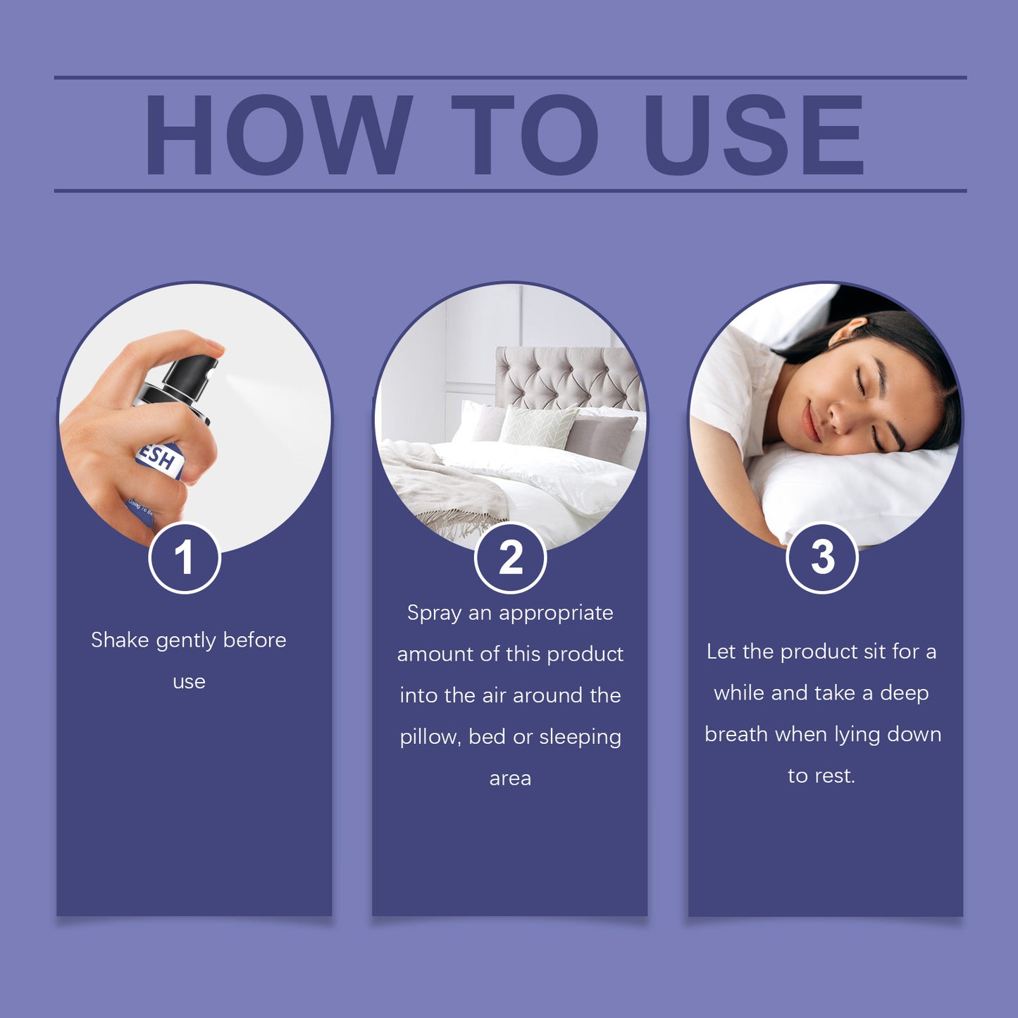 Houkea Refreshing Sleep Spray Herbal Ingredients Enjoy A Restful Night With A Moisturizing Body Sleep Treatment Spray