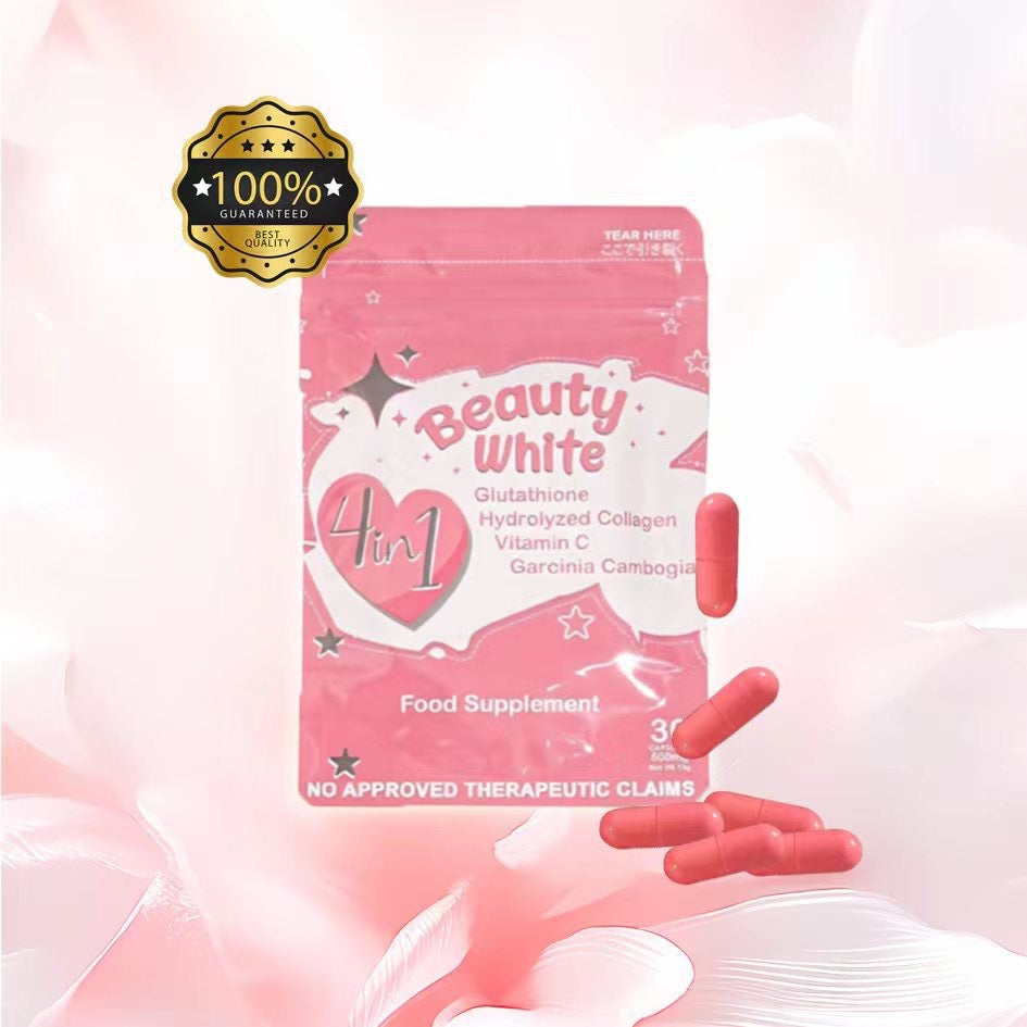 Beauty White Capsule 4in1 Glutathione Collagen Capsules 30 Count Complex