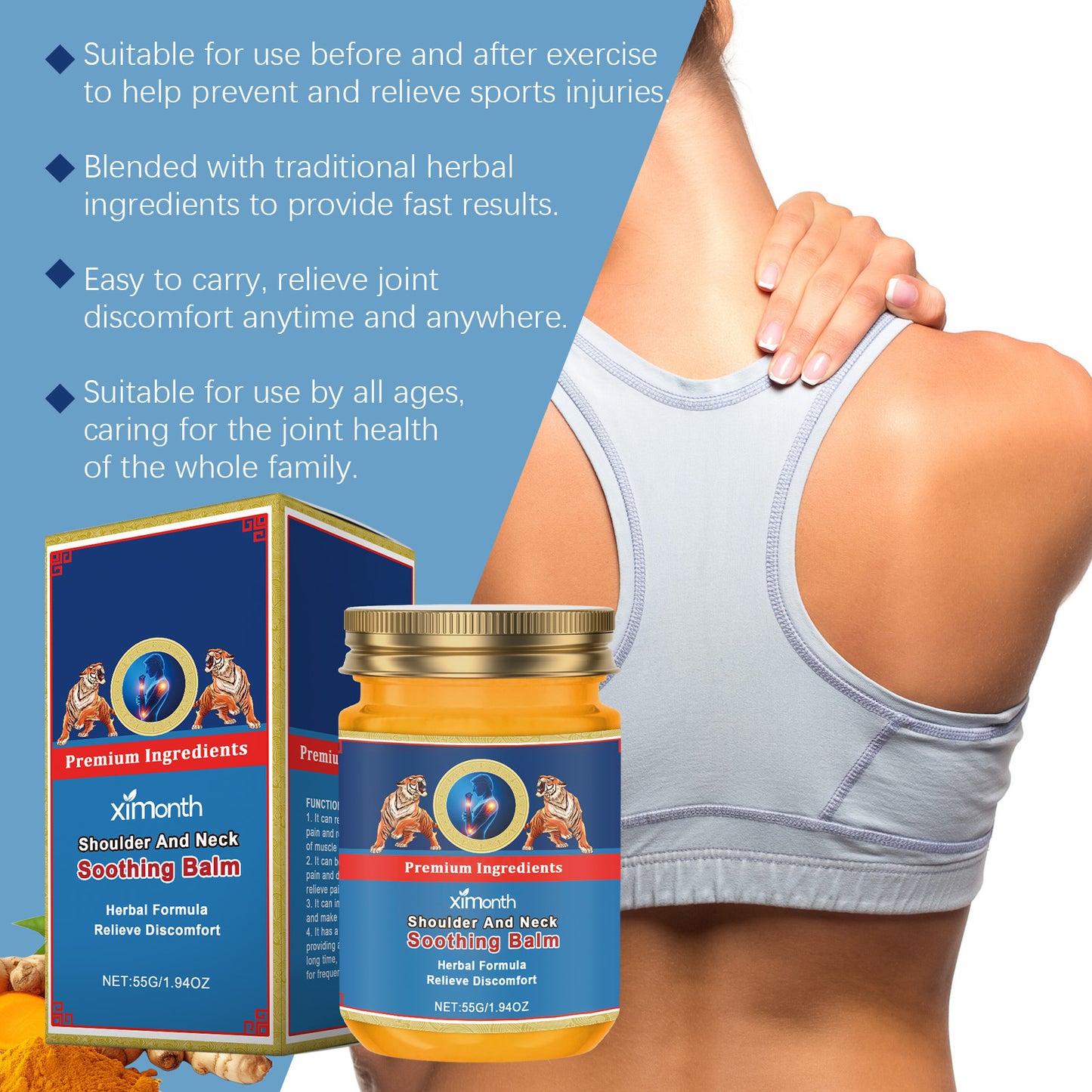 Ximonth Shoulder And Neck Treatment Daily Body Care Gentle, Comfortable And Moisturizing Massage Cream For Joint Maintenance