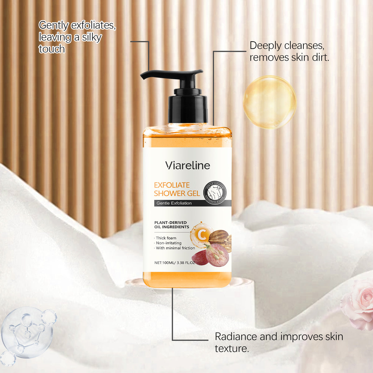 Exfoliating Cleanser Moisturizes Gently Exfoliating Body Wash With A Silky, Refreshing Touch