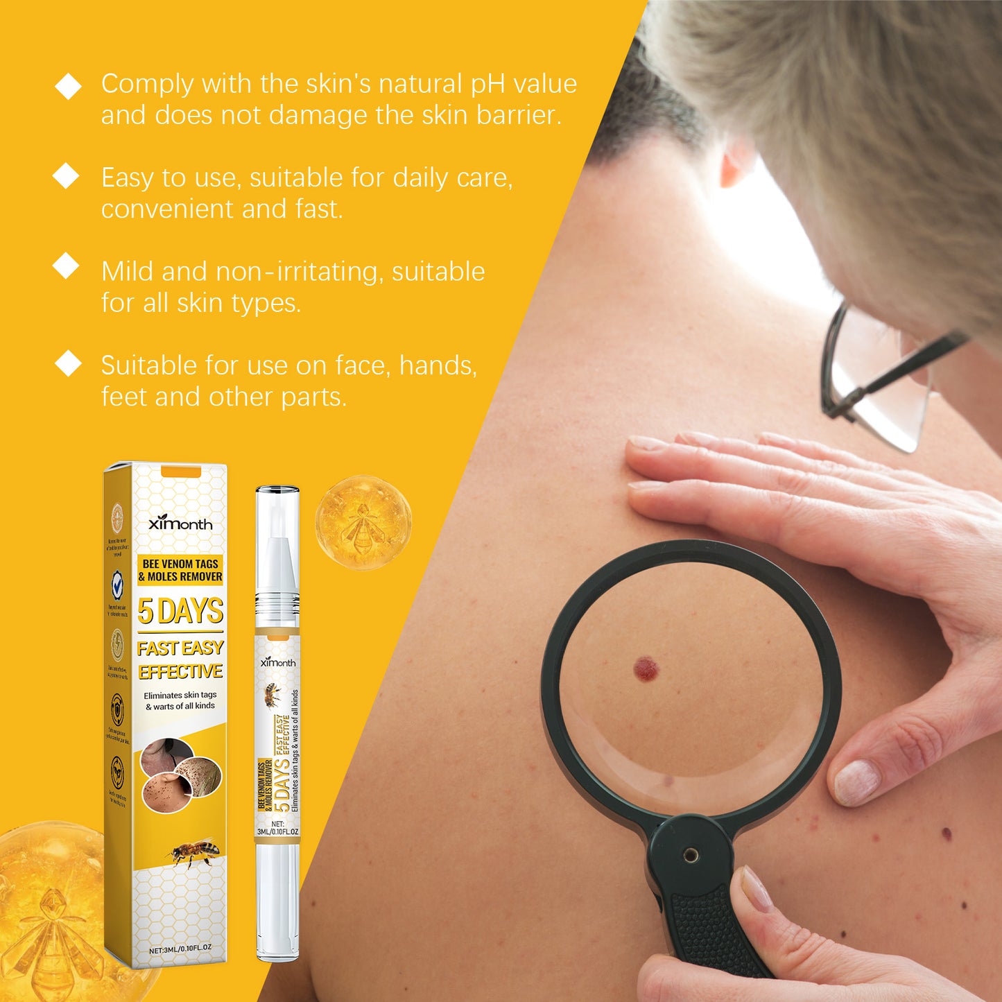 Ximonth Keyu Liquid Pen Clean Meat Granules Flat Especially Repair Skin Improve Skin Condition Fade Dark Spots