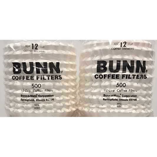 BUNN 1M5002 Commercial Coffee Filters, 12-Cup Size (Case of 1000)
