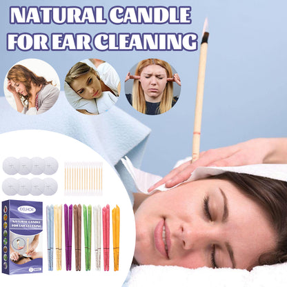 EELHOE Aromatherapy Ear Candle Gentle Cleansing Treatment Relaxing With Multicolor Ear Candle Set