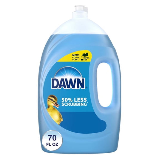 Dawn Ultra Dish Soap Liquid, Dishwashing Liquid, Grease Removal, Original, 70oz
