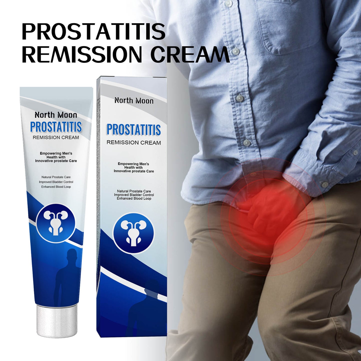 North Moon Men's Treatment Cream Men's Body Treatment Relieves Discomfort And Itching Daily Massage Treatment Cream