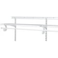 ClosetMaid ShelfTrack 2808 Closet Shelf Organizer - Hanging - 1 Piece, 60 Inch, White