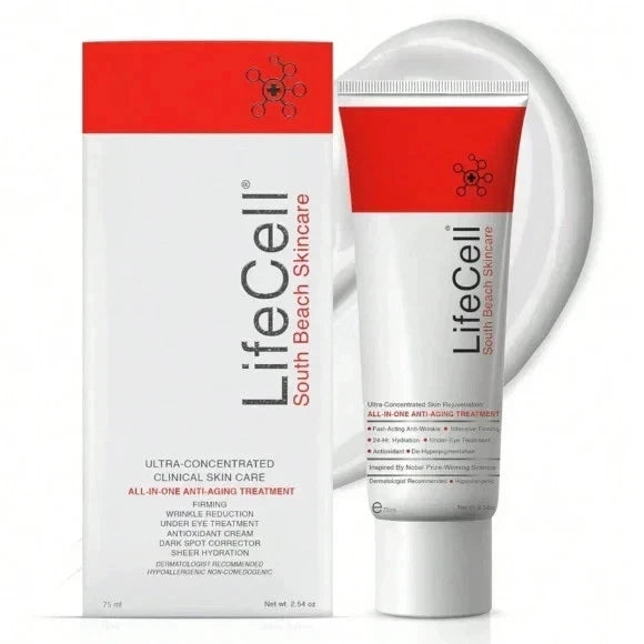 LifeCell South Beach Skincare All In One Anti-Aging Treatment- 2.54 oz