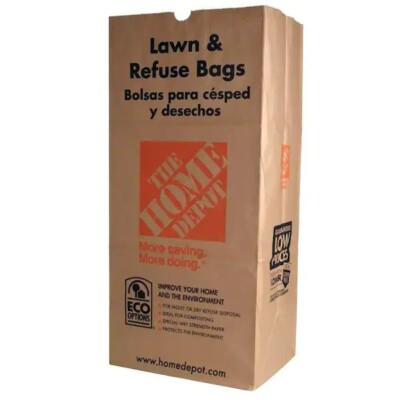 Heavy-Duty 30 Gal. Paper Lawn and Leaf Bags - 20 Count