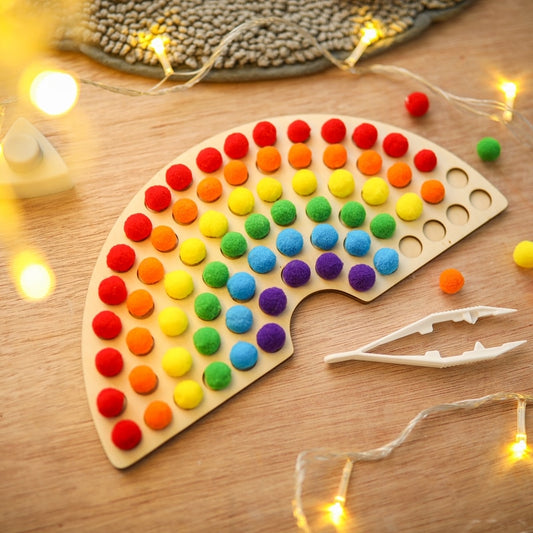 Wooden Rainbow Boardm Educational Puzzle