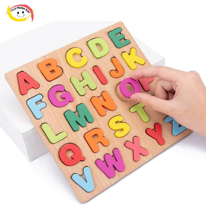 Wooden English Alphabet Number toy