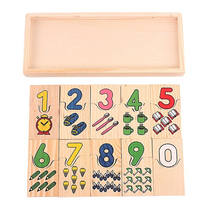 Wooden Math Toys Digitals Number 0-9 Digital