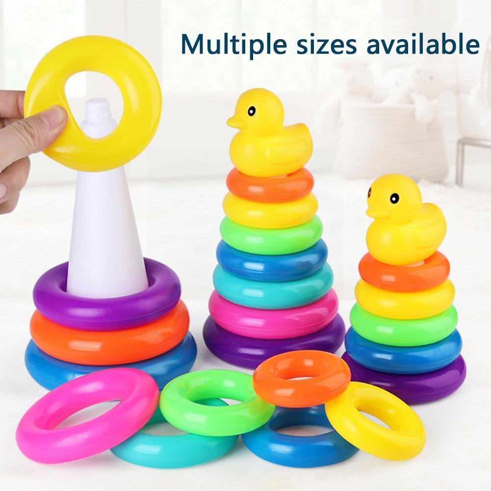 Little Yellow Duck Jenga Rainbow Toys