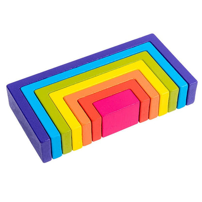 Bridge Rainbow Peg Wooden Toys