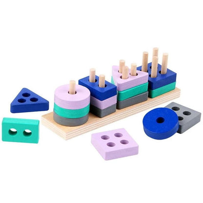 Wooden Building Blocks Learning Educational Toys