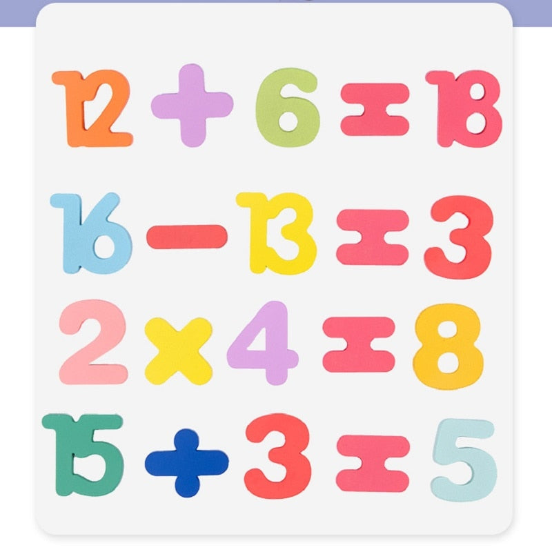 Wooden English Alphabet Number toy