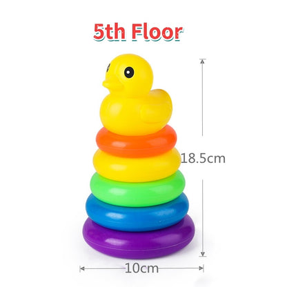 Little Yellow Duck Jenga Rainbow Toys