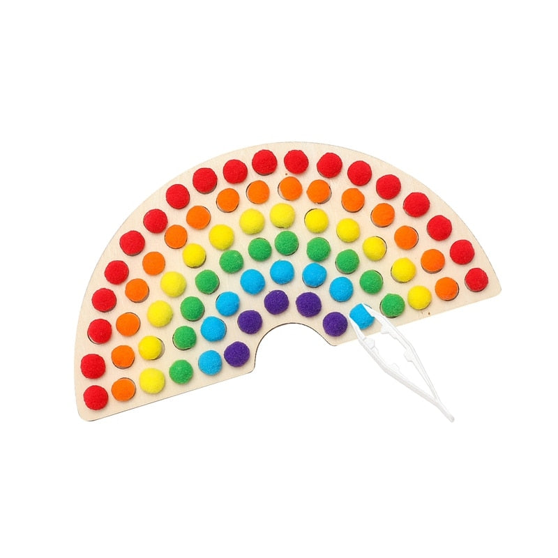 Wooden Rainbow Boardm Educational Puzzle