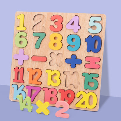 Wooden English Alphabet Number toy