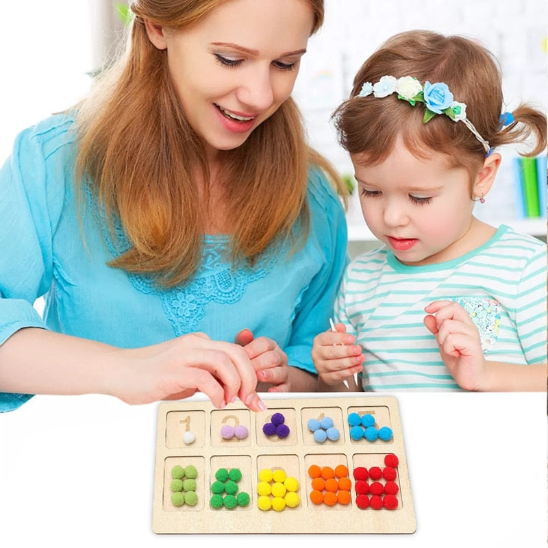 Wooden Rainbow Boardm Educational Puzzle