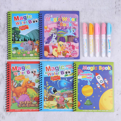 Drawing Set Reusable Magic Water Book