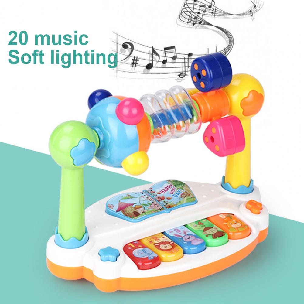 Rotating Music Piano with Light Sound