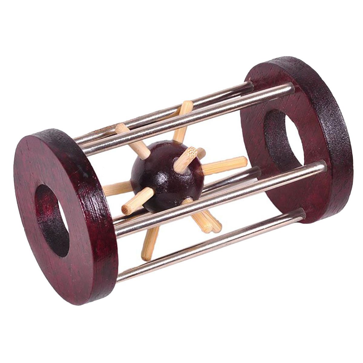 Wooden Lock Logic Puzzle Burr