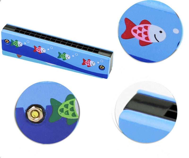 Wooden Harmonica Toys