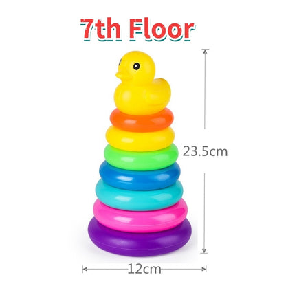 Little Yellow Duck Jenga Rainbow Toys