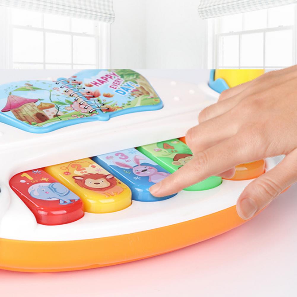 Rotating Music Piano with Light Sound