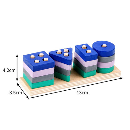 Wooden Building Blocks Learning Educational Toys