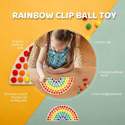 Wooden Rainbow Boardm Educational Puzzle
