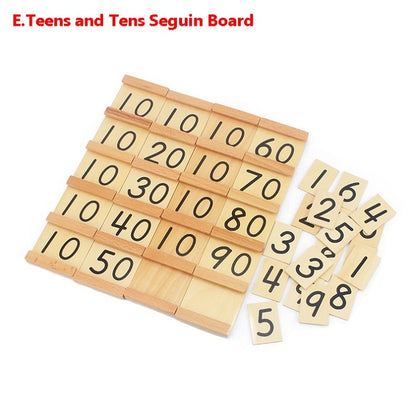 Sagan Plate Wooden  Digital Cognitive Math Toy