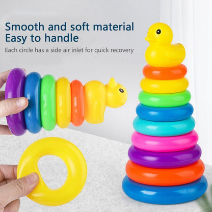 Little Yellow Duck Jenga Rainbow Toys