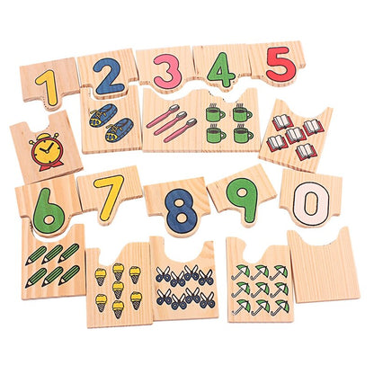 Wooden Math Toys Digitals Number 0-9 Digital