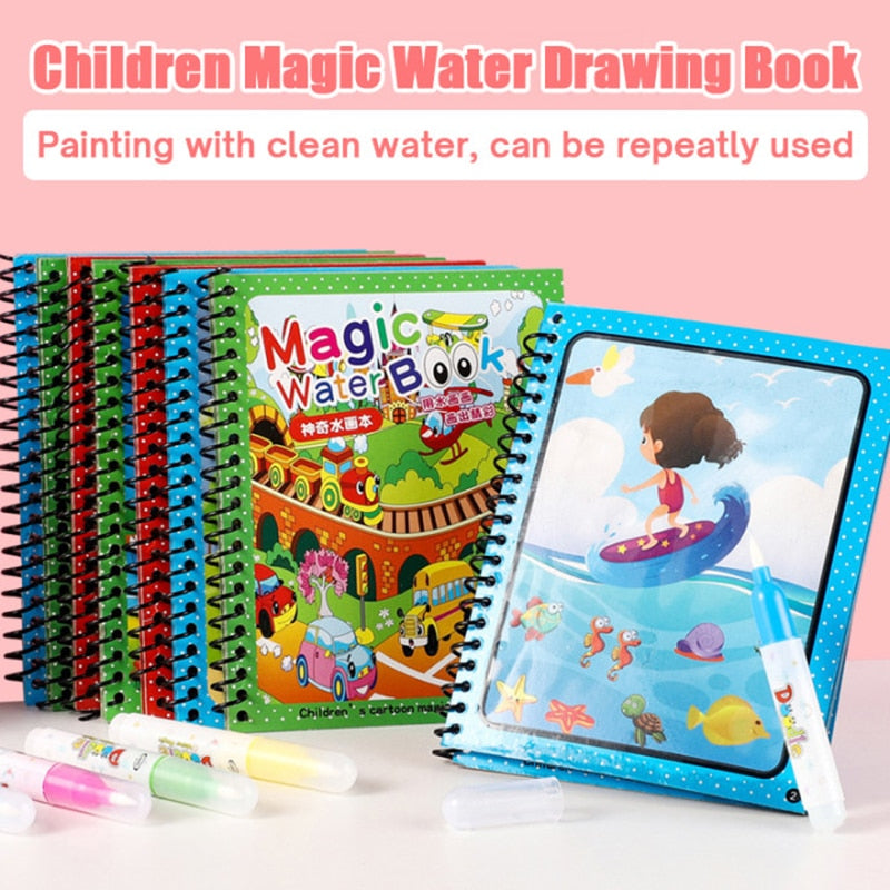 Magic Water Drawing Book