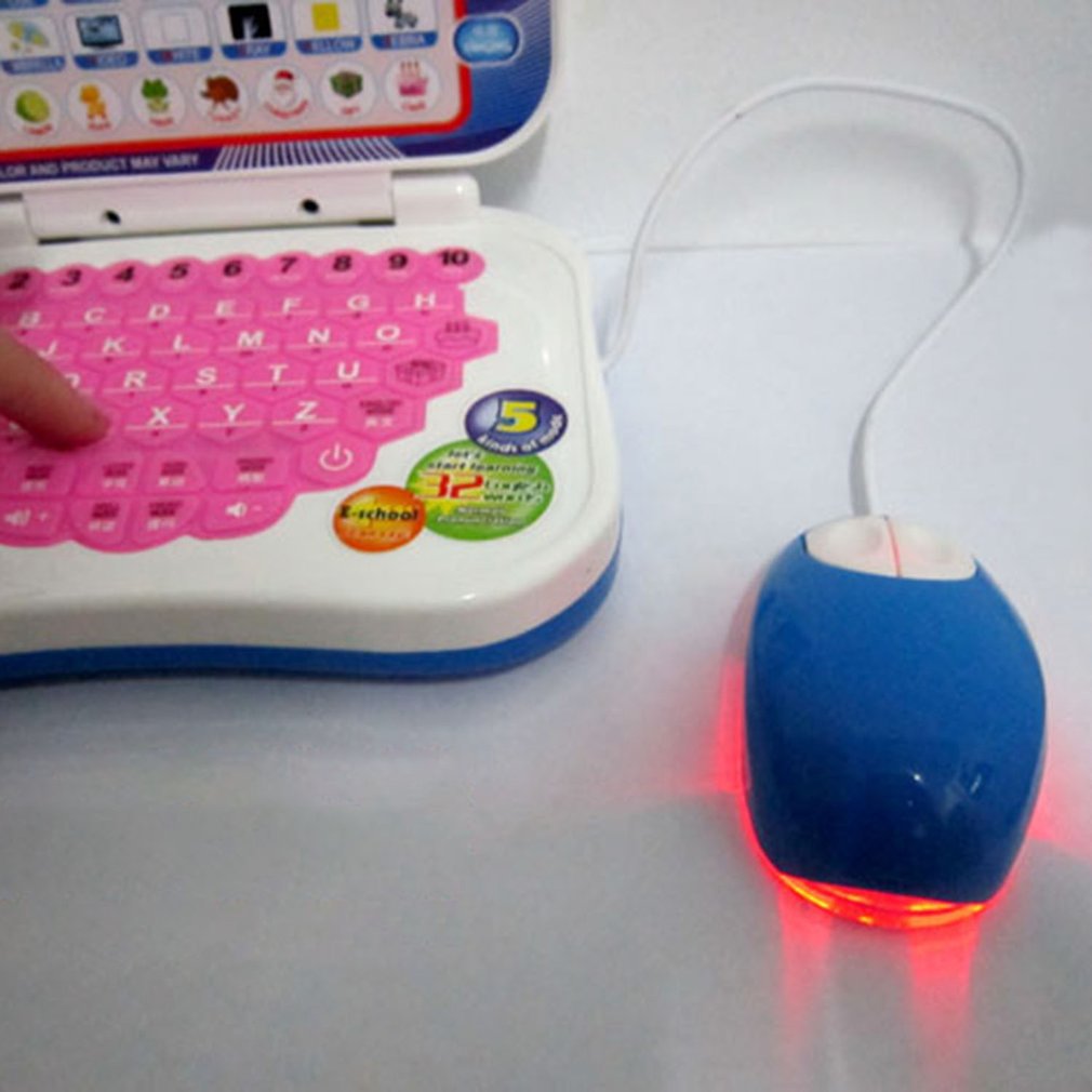 Children Learning Computer with Mouse