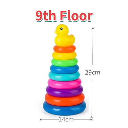 Little Yellow Duck Jenga Rainbow Toys