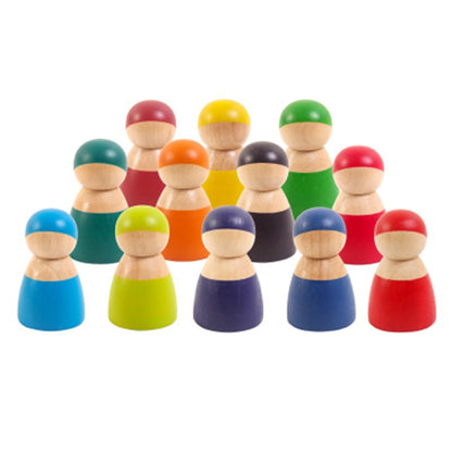Bridge Rainbow Peg Wooden Toys