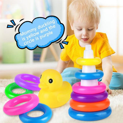 Little Yellow Duck Jenga Rainbow Toys