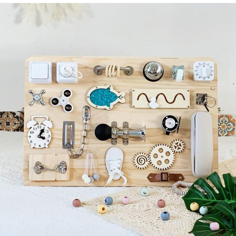 Busy Board Accessories Wood Toy